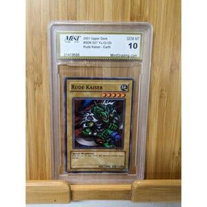 Yugioh First Edition Rude Kaiser Grade 10 Gem Mint In Case #SDK-027